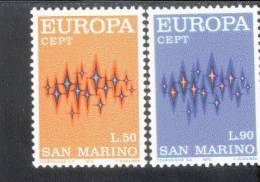 CEPT Sterne San Marion 997 - 98 ** Postfrisch MNH - 1972