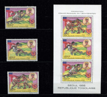 Congo** N° 1254 à 1256  + Bloc  -  Sport - Fondation Emanuel Du Liechtenstein - Mint/hinged