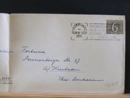 54/314  VLAGSTEMPEL   1958 - Lettres & Documents