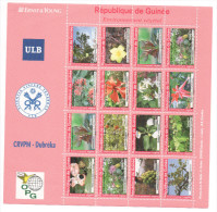 Guinée 2007 ? Environnement Végétal Flora Flore Blüten Flowers Sheet Of 16 Stamps Kleinbogen Bloc De 16 - República De Guinea (1958-...)