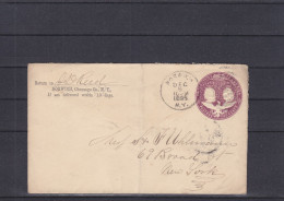 Etats Unis - Entier Postal De 1895 - Oblitération Norwich - Expédié Vers New York - ...-1900