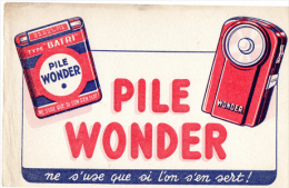 Buvard  : Pile Wonder - Batterie