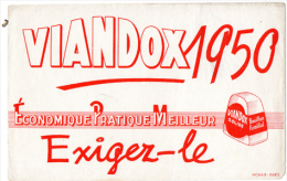 Buvard  :  Viandox 1950 - Potages & Sauces