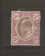 TRANSVAAL 1902 Watermark Crown CA 2d SG 246 MOUNTED MINT Cat £9 - Transvaal (1870-1909)