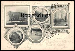 ALTE POSTKARTE WARENDORF GRUSS VON BEERMANN 1901 AK Ansichtskarte Cpa Postcard - Warendorf