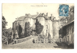 Cp, 27, Harcourt, Le Château, Voyagée - Harcourt