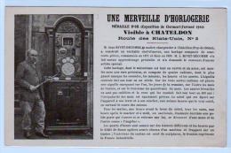 CHATELDON (950 Habitants) Plan TOP Sur L'horloge De M. Jean Rivet- Decombe, Véritable Chef- D'Oeuvre - Chateldon