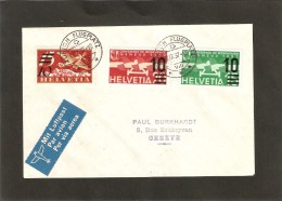 1937 Zurich-Geneve Surcharges - Other & Unclassified