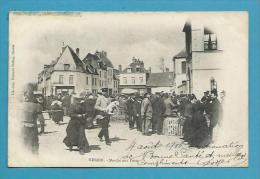 CPA Métier Maquignons Marché Aux Porcs Cochons HESDIN 62 - Hesdin