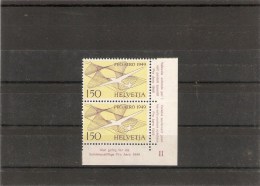 1949 Pro Aero Paire Verticale ** - Unused Stamps