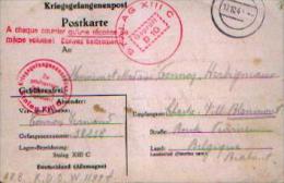 Pli Ayant Circulé En Franchise Entre Le STALAG XIII C Et BLANMONT -17.10.1940  - Diverses Marques Postales - Guerra 40 – 45 (Cartas & Documentos)