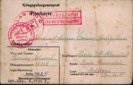 Pli Ayant Circulé En Franchise Entre Le STALAG XIII C Et BLANMONT -10.08.1940  - Diverses Marques Postales - WW II (Covers & Documents)