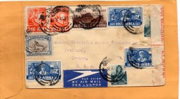 South Africa 1942 Cover Mailed To USA - Cartas