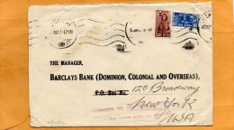 South Africa 1942 Cover Mailed To USA - Briefe U. Dokumente