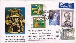 CHINE CHINA   MEXIQUE 1986    S.Z.F. (86-1)  Ayant Voyagé      Exposition Philatélique De Mexico à Shanghai - Cartas & Documentos