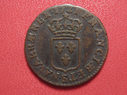 Liard Louis XV 1721 S Reims 3177 - 1715-1774 Luigi XV Il Beneamato