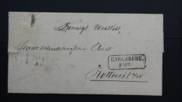 Germany - Baden - 1860 - Carlsruhe - Folded Letter - Look Scans - Briefe U. Dokumente