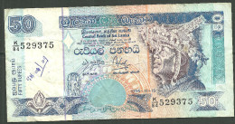 Billet De Sri-Lanka, 50 Rupees,  CENTRAL BANK OF SRI LANKA, 50 RUPEES - Sri Lanka