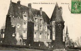 CPA - COURTALAIN (28) - Aspect Du Château , Côté Ouest En 1923 - Courtalain