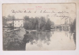 CPA DPT 81 REALMONT, LE PONT ET MOULIN DE GASSALES En 1904!! - Realmont