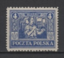 (3513) POLAND (UPPER SILESIA), 1922 (Miner, 4M., Deep Ultramarine). Mi # 11. MLH* Stamp - Silezië