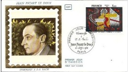 FRANCE Peinture, Beaux Arts.Yvert N° 2107 FDC Enveloppe 1er Jour Soie , Oeuvre De Jean Picart Le Doux  Hommage à BACH - Andere & Zonder Classificatie