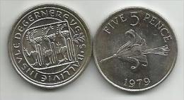 Guernsey 5 Pence 1979. High Grade - Guernesey