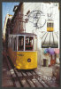 Portugal Tram Ascenseur Da Bica Lisbonne Carte Maximum 2010 Bica Elevator Tramway Lisbon Maxicard - Maximum Cards & Covers