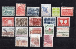 DANEMARK LOT TIMBRES NEUFS ENTRE N° 311 ET 629 ** VALEUR 15,30 EUROS - Collections