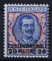 Italy:  Levant  1909  Sa Nr 26 MH/* - Algemene Uitgaven