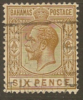 BAHAMAS 1921 6d KGV SG 122 U #NM168 - Other & Unclassified