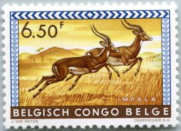 N° Yvert 359 - Timbre Du Congo Belge (1959) - MLH - Impalas (JS) - Neufs