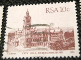 South Africa 1982 City Hall Pietermaritzburg 10c - Used - Used Stamps