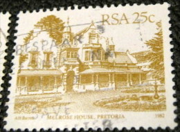 South Africa 1982 Melrose House Pretoria 25c - Used - Used Stamps