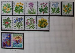 E221 - ISLANDA - 1983/4/5  - " Serie Complete Anni 1983,1984,1985 FIORI 10 Valori " MNH Nuovi - Neufs