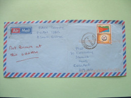 Eritrea 2006 Cover To England - Flag - Camel - Seal (stamp Damaged) - Eritrea