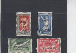 SYRIA  1924 - Yvert  122/25 (MNH) - VIII Olimpiade - Neufs