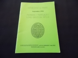 Catalogue De Vente Panorama Numismatique Vente Sur Offres  Monnaies Francaises Louis XVI Et XIX Siècle 1994 - Livres & Logiciels