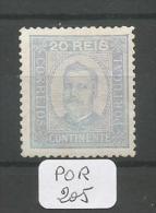 POR Afinsa  75 (*) Papier Porcelana 12 1/2 - Unused Stamps