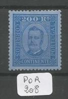 POR Afinsa  78 (*) Bien Centré Papier Porcelana 12 1/2 - Unused Stamps