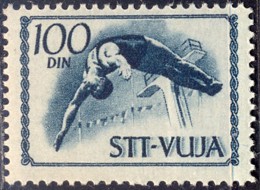 SLOVENIJA - YUGOSLAVIA - TRIESTE - VUJA - ZONA B - SPORT - DIVE  - **MNH - 1952 - Buceo