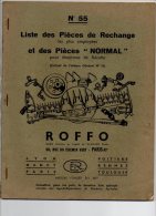 547 I) PARIS- CATALOGUE AGRICOLE ROFFO -  No 55 - Material Y Accesorios