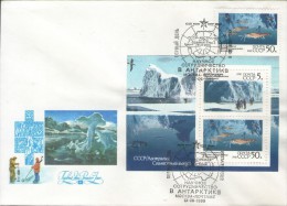 BiD RUSSIA-USSR 1980 Antarctic A FDC - Programas De Investigación