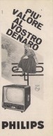 # PHILIPS TV TELEVISION ITALY 1950s Advert Pubblicità Publicitè Reklame Publicidad Radio TV Televisione - Televisión
