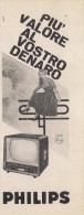 # PHILIPS TV TELEVISION ITALY 1950s Advert Pubblicità Publicitè Reklame Publicidad Radio TV Televisione - Televisione