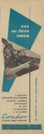# CONDOR AUTORADIO ITALY 1950s Advert Pubblicità Publicitè Reklame Drehscheibe Car Radio TV Television - Altri & Non Classificati