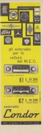 # CONDOR AUTORADIO ITALY 1950s Advert Pubblicità Publicitè Reklame Drehscheibe Car Radio TV Television - Sonstige & Ohne Zuordnung