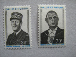 WALLIS ET FUTUNA   P 180/181  * *    CHARLES DE GAULLE - Neufs