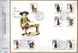 Feuillet Tirage Limité CEF 230 Les Santons De Provence - Covers & Documents