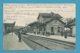 CPA Chemin De Fer - Cheminots - Arrivée Du Train En Gare De GARCHES 92 - Garches